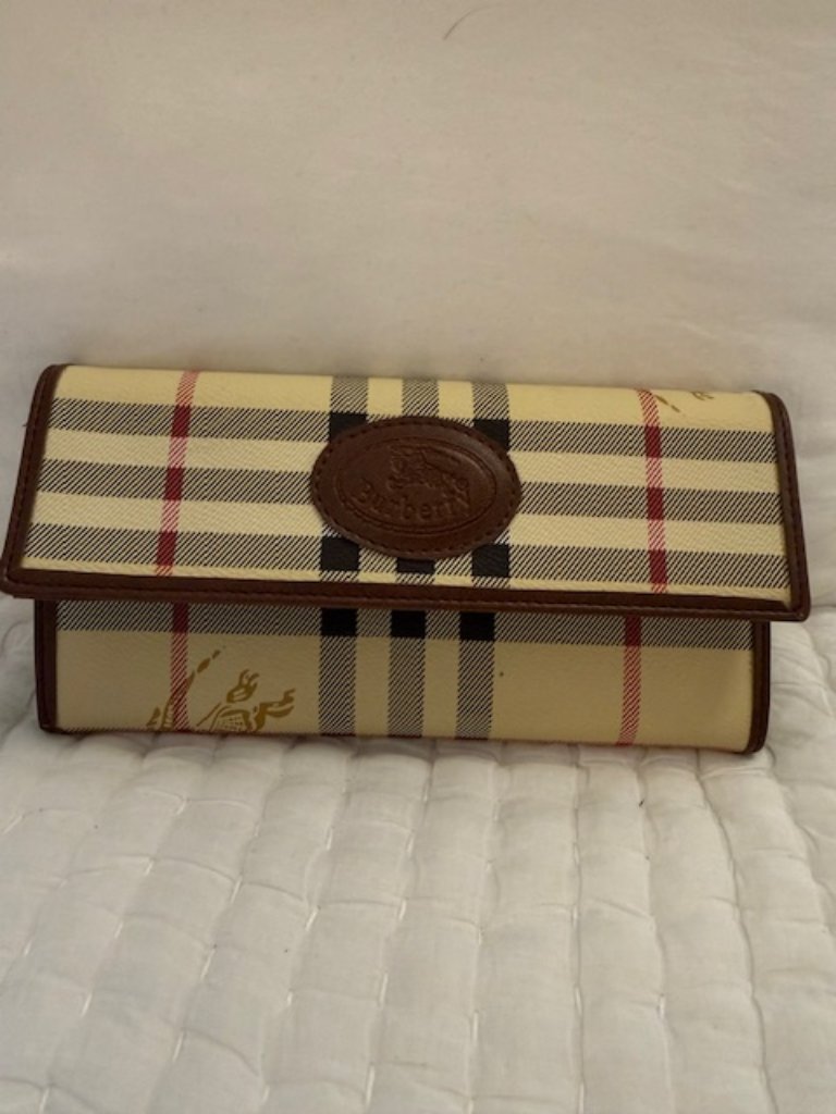 Vintage Burberry Nova Check Long Wallet